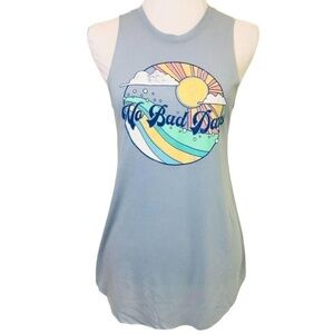Light Blue “No Bad Days” Tank Top | Small